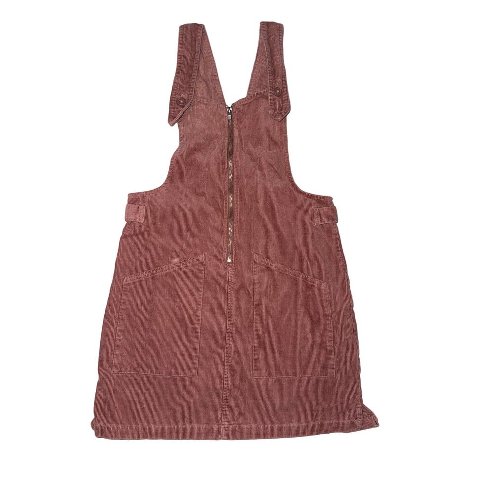 wild fable overall dress medium mauve corduroy zipper